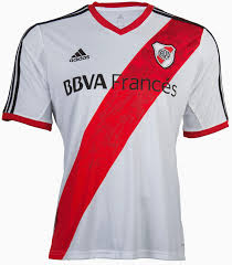 13-14 River Plate Home White Jersey Shirt - Click Image to Close